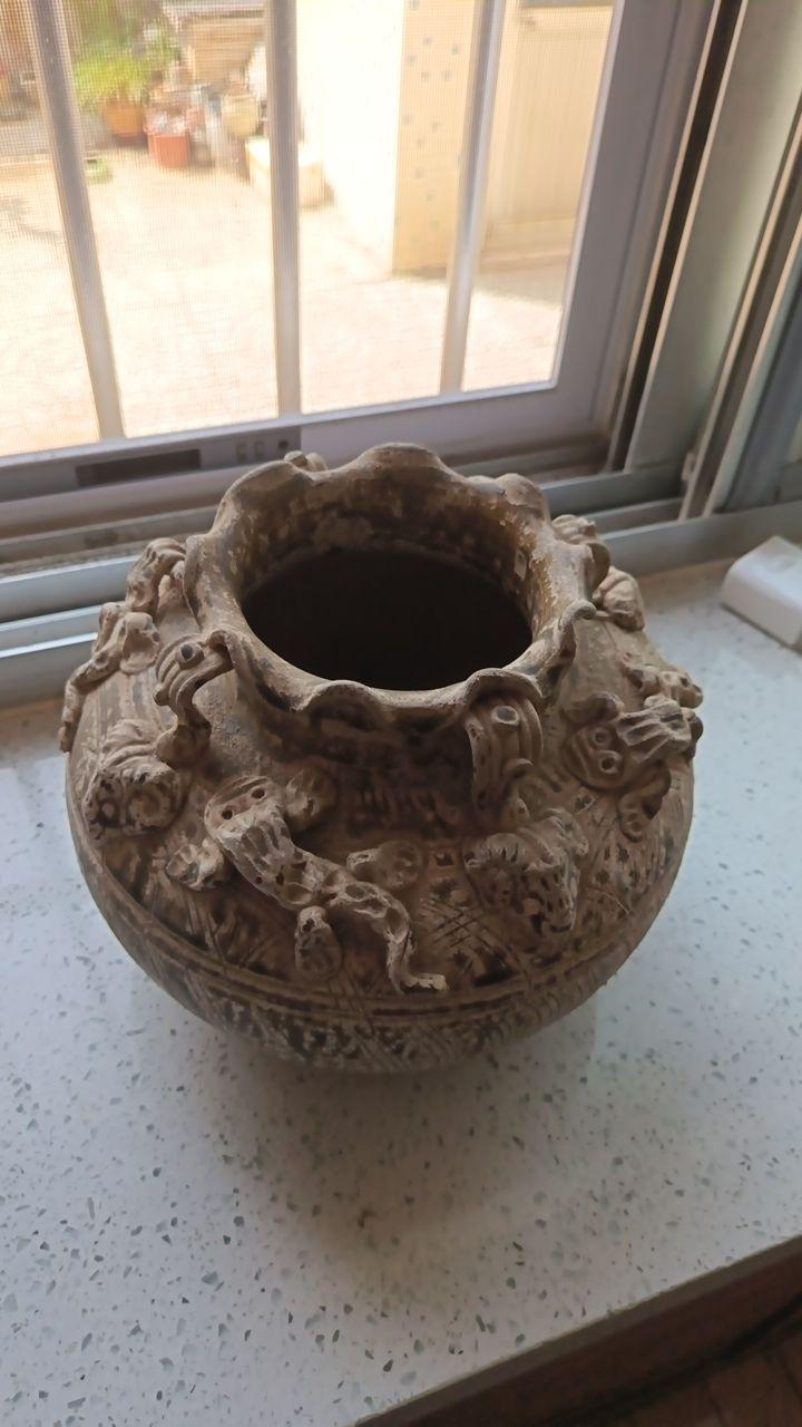 青釉堆塑罐